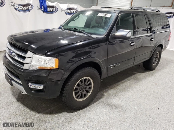 2015 Ford Expedition EL Platinum with VIN 1FMJK1MT0FEF20831, listed as a Copart auction lot 74075714 with 208,912 mi miles and Clean Title. Bid and sale history available at carsss.com. Image 1.