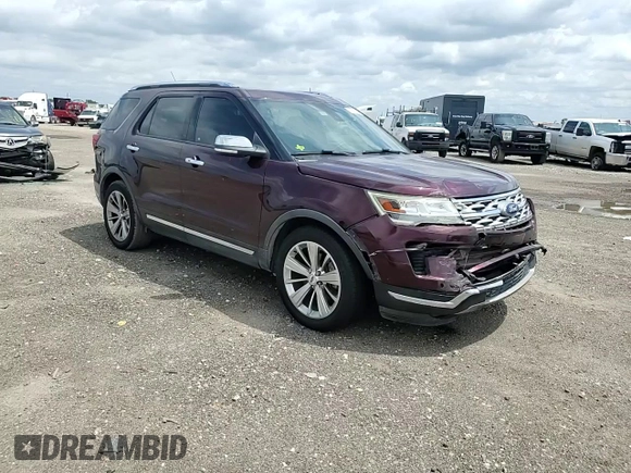 2018 Ford Explorer Limited with VIN 1FM5K7F85JGC69752, listed as a Copart auction lot 55360265 with 92,877 mi miles and Salvage title. Bid and sale history available at DreamBid. Image 15.