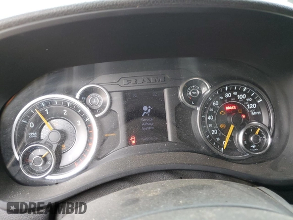 2020 Ram 2500 Tradesman with VIN 3C6UR5CL6LG115414, listed as a Copart auction lot 87443954 with 154,903 mi miles and Non Repairable. Bid and sale history available at carsss.com. Image 9.