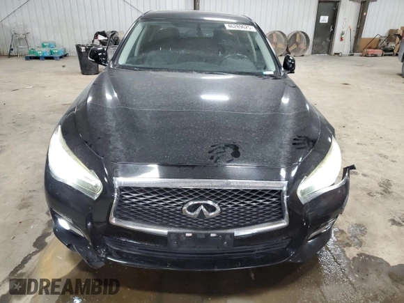 2015 Infiniti Q50 Premium with VIN JN1BV7AR5FM405808, listed as a Copart auction lot 46289625 with 110,441 mi miles and Salvage Title. Bid and sale history available at carsss.com. Image 5.