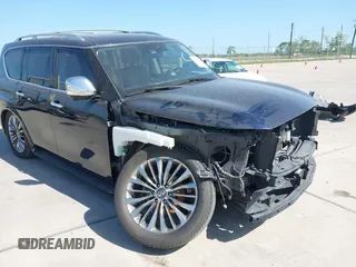 2019 Infiniti QX80 Luxe z VIN JN8AZ2NF6K9688057, wystawiony jako IAAI lot #42008039 z przebiegiem 71 745 mil mil oraz . Historia ofert i sprzedaży dostępna na DreamBid. Obrazek 1.