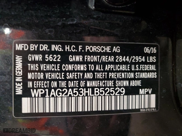 2017 Porsche Macan GTS with VIN WP1AG2A53HLB52529, listed as a Copart auction lot 51230145 with 156,691 mi miles and Salvage Title. Bid and sale history available at carsss.com. Image 13.