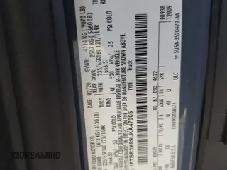 2020 Ford Transit Cargo with VIN 1FTBR3X89LKA47905, listed as a Copart auction lot 74126534 with Not Provided miles and Salvage Title. Bid and sale history available at DreamBid. Image 14.