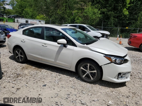 2022 Subaru Impreza Premium with VIN 4S3GKAD61N3602876, listed as a Copart auction lot 64166075 with 26,511 mi miles and Salvage title. Bid and sale history available at DreamBid. Image 4.