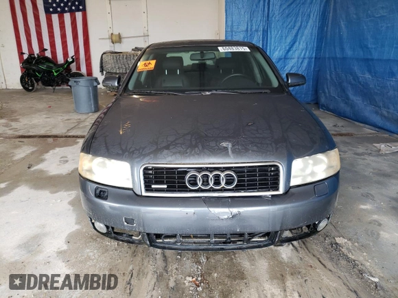 2002 Audi A4 3.0L with VIN WAULT68E92A253951, listed as a Copart auction lot 60483815 with Not provided miles and Clean title. Bid and sale history available at DreamBid. Image 5.