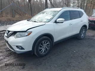 2014 Nissan Rogue S with VIN 5N1AT2MV9EC870327, listed as a IAAI auction lot 41787876 with 98,534 mi miles. Bid and sale history available at carsss.com. Image 2.
