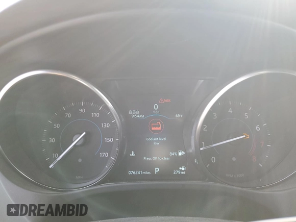 2019 Jaguar F-Pace 25t Premium with VIN SADCJ2FX5KA605238, listed as a Copart auction lot 48924955 with 76,241 mi miles and Salvage title. Bid and sale history available at DreamBid. Image 9.