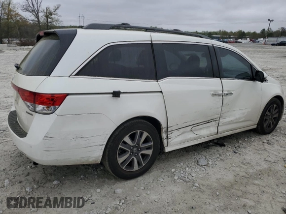 2016 Honda Odyssey Touring Elite with VIN 5FNRL5H91GB038752, listed as a Copart auction lot 50680985 with 81,576 mi miles and Salvage Title. Bid and sale history available at carsss.com. Image 3.