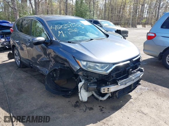 2017 Honda CR-V EX with VIN 2HKRW2H5XHH678674, listed as a IAAI auction lot 42039505 with 124,891 mi miles. Bid and sale history available at carsss.com. Image 6.