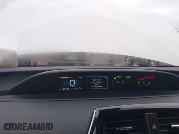 2022 Toyota Prius L Eco with VIN JTDKAMFU3N3188445, listed as a IAAI auction lot 41138076 with 25,225 mi miles and . Bid and sale history available at DreamBid. Image 7.