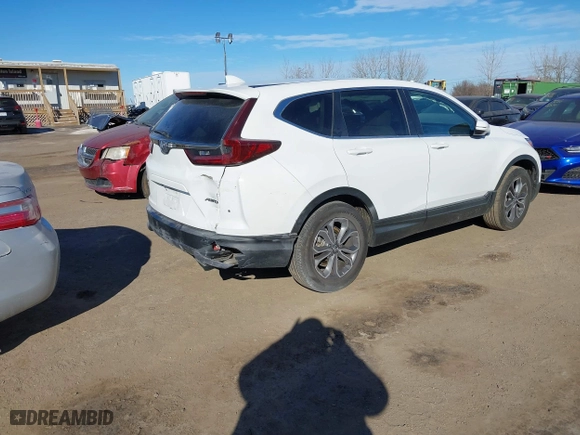 2022 Honda CR-V EX with VIN 2HKRW2H59NH640011, listed as a IAAI auction lot 41448725 with 45,131 mi miles. Bid and sale history available at carsss.com. Image 4.