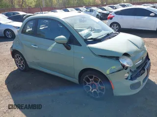 2012 FIAT 500 Sport z VIN 3C3CFFBR4CT128151, wystawiony jako IAAI lot #42136796 z przebiegiem 62 001 mil mil oraz . Historia ofert i sprzedaży dostępna na DreamBid. Obrazek 1.