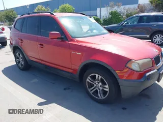 2004 BMW X3 3.0i with VIN WBXPA93454WA65823, listed as a IAAI auction lot 42058075 with 147,023 mi miles. Bid and sale history available at carsss.com. Image 1.