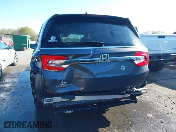 2019 Honda Odyssey EX-L with VIN 5FNRL6H70KB079516, listed as a IAAI auction lot 41857013 with 248,457 mi miles. Bid and sale history available at carsss.com. Image 6.
