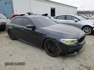 2017 BMW 5 Series 540i with VIN WBAJE5C3XHG917391, listed as a Copart auction lot 48715465 with 70,781 mi miles and Salvage Title. Bid and sale history available at carsss.com. Image 4.