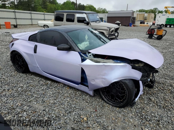2003 Nissan 350Z Touring with VIN JN1AZ34EX3T015693, listed as a Copart auction lot 51972265 with 0 mi miles and Salvage Title. Bid and sale history available at carsss.com. Image 4.