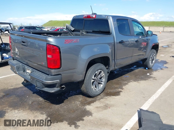2021 Chevrolet Colorado 4WD Z71 with VIN 1GCGTDEN9M1249916, listed as a IAAI auction lot 41947042 with 26,842 mi miles. Bid and sale history available at carsss.com. Image 4.