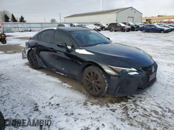 2022 Lexus IS 300 F Sport with VIN JTHG81F25N5048477, listed as a Copart auction lot 87864455 with 52,036 mi miles and Clean title. Bid and sale history available at DreamBid. Image 4.