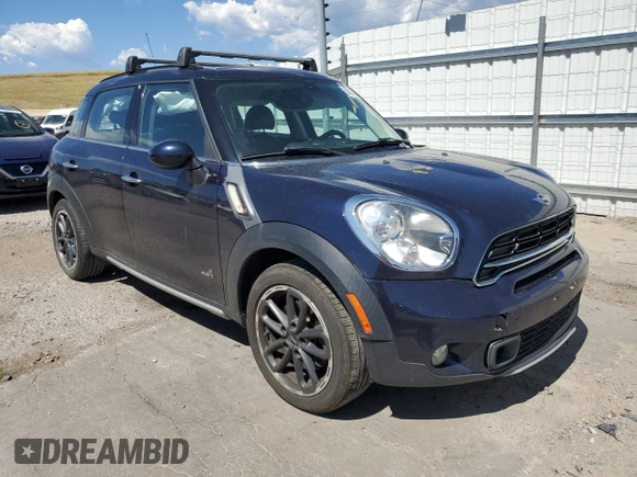 2016 MINI Countryman S with VIN WMWZC5C54GWT38489, listed as a Copart auction lot 63834335 with 102,564 mi miles and Salvage title. Bid and sale history available at DreamBid. Image 4.