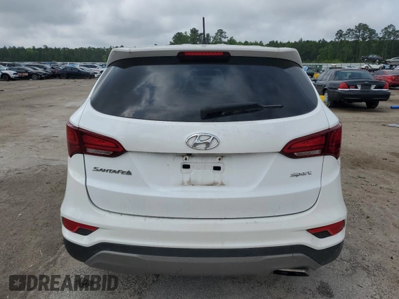 2018 Hyundai Santa Fe 2.4L with VIN 5NMZT3LB6JH078152, listed as a Copart auction lot 54418675 with 121,455 mi miles and Salvage title. Bid and sale history available at DreamBid. Image 6.