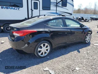 2011 Hyundai Elantra GLS with VIN 5NPDH4AE9BH052356, listed as a Copart auction lot 53126695 with 79,601 mi miles and Clean Title. Bid and sale history available at carsss.com. Image 3.