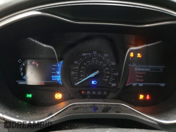 2015 Ford Fusion Titanium with VIN 3FA6P0K93FR297040, listed as a Copart auction lot 50946775 with 98,957 mi miles and Salvage Title. Bid and sale history available at carsss.com. Image 9.
