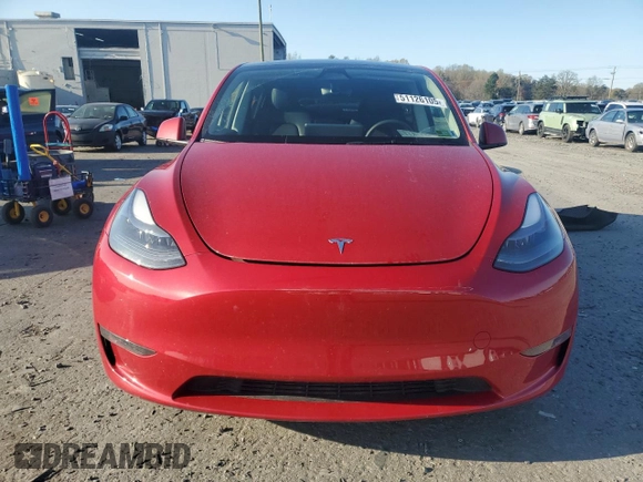 2023 Tesla Model Y Performance with VIN 7SAYGDEF4PF960357, listed as a Copart auction lot 51126105 with 37,252 mi miles and Salvage Title. Bid and sale history available at DreamBid. Image 5.