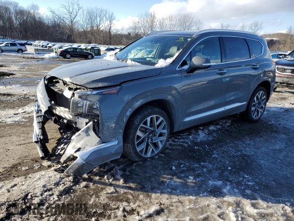 2023 Hyundai Santa Fe Calligraphy with VIN 5NMS5DAL6PH575630, listed as a Copart auction lot 44558445 with 33,897 mi miles and Salvage Title. Bid and sale history available at carsss.com. Image 1.