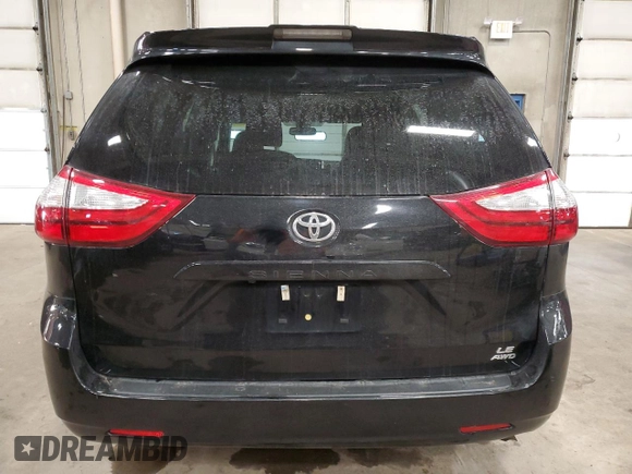 2018 Toyota Sienna LE with VIN 5TDJZ3DC7JS205622, listed as a Copart auction lot 37361044 with 50,162 mi miles and Salvage title. Bid and sale history available at DreamBid. Image 6.