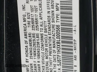 2011 Honda Accord Crosstour EX with VIN 5J6TF1H3XBL000566, listed as a Copart auction lot 72050124 with 0 mi miles and Clean Title. Bid and sale history available at carsss.com. Image 12.