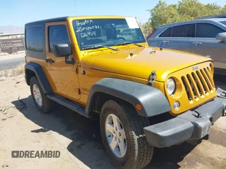 2014 Jeep Wrangler Sport with VIN 1C4AJWAG5EL223883, listed as a IAAI auction lot 42002814 with 134,361 mi miles and . Bid and sale history available at carsss.com. Image 1.