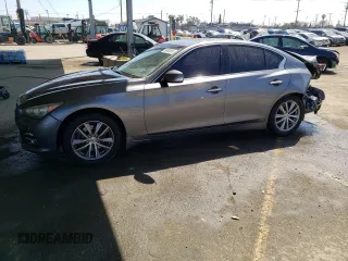 2016 Infiniti Q50 Premium with VIN JN1EV7AP0GM300476, listed as a Copart auction lot 50693634 with 116,025 mi miles and Salvage Title. Bid and sale history available at DreamBid. Image 1.