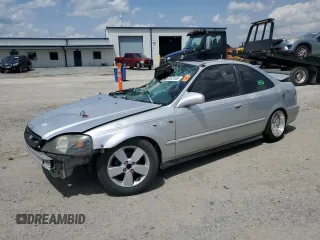 2000 Honda Civic EX z VIN 1HGEJ8242YL111341, wystawiony jako Copart lot #56953105 z przebiegiem 251 633 mil mil oraz Szkoda całkowita • Salvage title. Historia ofert i sprzedaży dostępna na DreamBid. Obrazek 1.