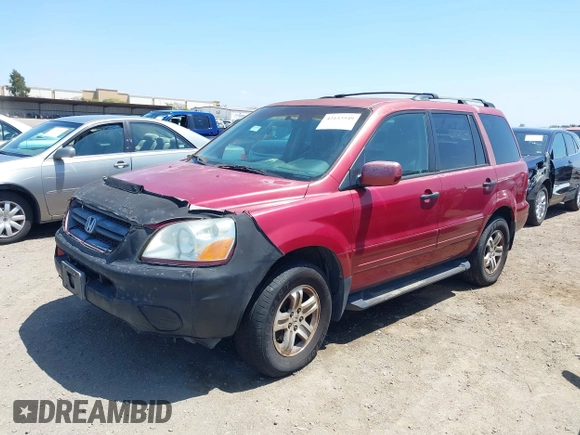 2003 Honda Pilot EX with VIN 2HKYF18423H543534, listed as a IAAI auction lot 42153549 with 363,663 mi miles. Bid and sale history available at carsss.com. Image 2.