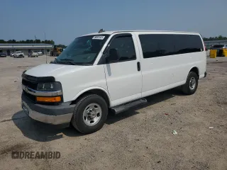 2019 Chevrolet Express Passenger LT with VIN 1GAZGPFG6K1263857, listed as a Copart auction lot 58987635 with 127,347 mi miles and Salvage title. Bid and sale history available at DreamBid. Image 1.