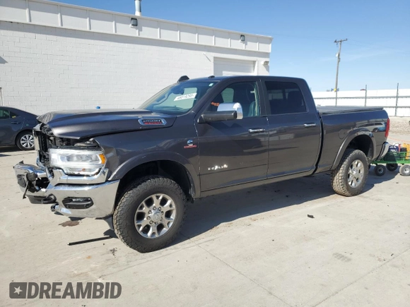 2020 Ram 2500 Laramie with VIN 3C6UR5FL6LG122309, listed as a Copart auction lot 48019295 with 57,352 mi miles and Salvage Title. Bid and sale history available at carsss.com. Image 1.