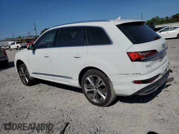 2023 Audi Q7 Prestige with VIN WA1VXBF7XPD011277, listed as a Copart auction lot 55964855 with 18,701 mi miles and Salvage title. Bid and sale history available at DreamBid. Image 2.