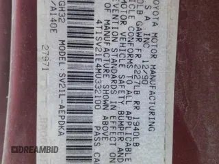 1991 Toyota Camry DLX z VIN 4T1SV21E4MU332100, wystawiony jako Copart lot #64645474 z przebiegiem 164 143 mil mil oraz Czysty tytuł • Clean title. Historia ofert i sprzedaży dostępna na DreamBid. Obrazek 15.