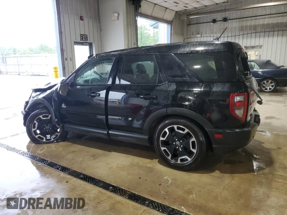 2021 Ford Bronco Sport Outer Banks with VIN 3FMCR9C66MRB35783, listed as a Copart auction lot 57086685 with 24,712 mi miles and Salvage title. Bid and sale history available at DreamBid. Image 2.