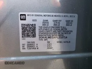 2023 GMC Terrain SLE with VIN 3GKALMEGXPL210714, listed as a Copart auction lot 49721045 with 69,677 mi miles and Salvage Title. Bid and sale history available at DreamBid. Image 13.