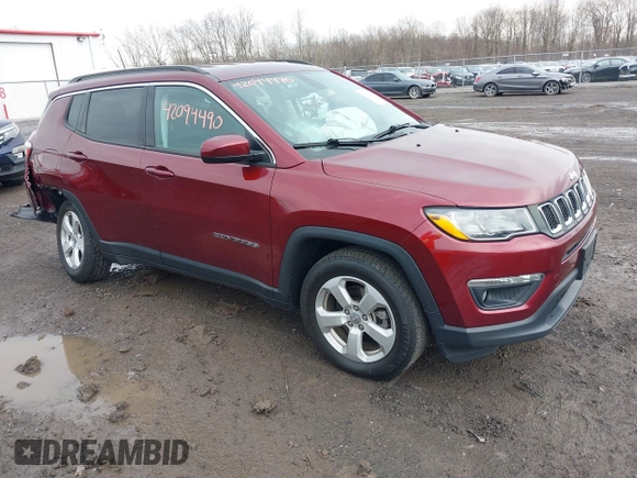 2021 Jeep Compass Latitude with VIN 3C4NJDBB8MT530329, listed as a IAAI auction lot 42094490 with 38,751 mi miles and . Bid and sale history available at DreamBid. Image 1.