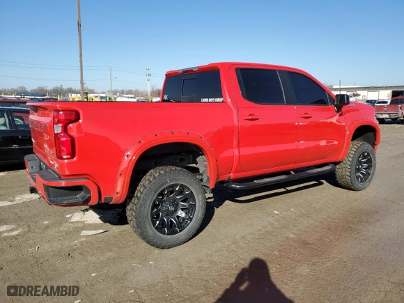 2019 Chevrolet Silverado 1500 RST with VIN 1GCUYEED1KZ286068, listed as a Copart auction lot 45991155 with 53,102 mi miles and Salvage Title. Bid and sale history available at carsss.com. Image 3.