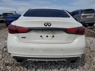 2020 Infiniti Q50 Luxe with VIN JN1EV7AR2LM254113, listed as a Copart auction lot 53379655 with 56,099 mi miles and Salvage title. Bid and sale history available at DreamBid. Image 6.