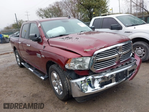 2016 Ram 1500 Lone Star with VIN 3C6RR6LT6GG376401, listed as a IAAI auction lot 41549172 with 75,467 mi miles. Bid and sale history available at carsss.com. Image 1.