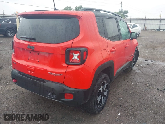 2019 Jeep Renegade Trailhawk with VIN ZACNJBC19KPK12456, listed as a IAAI auction lot 42418281 with 39,231 mi miles and . Bid and sale history available at DreamBid. Image 4.