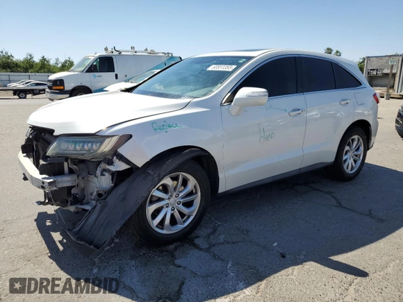 2017 Acura RDX Technology with VIN 5J8TB3H59HL006724, listed as a Copart auction lot 60851355 with 93,131 mi miles and Salvage title. Bid and sale history available at DreamBid. Image 1.