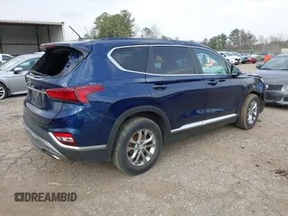 2020 Hyundai Santa Fe SE with VIN 5NMS23AD6LH174584, listed as a IAAI auction lot 41813950 with 107,852 mi miles. Bid and sale history available at carsss.com. Image 4.
