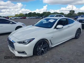 2020 Infiniti Q60 Luxe with VIN JN1EV7EK2LM340406, listed as a IAAI auction lot 41641294 with 35,239 mi miles and . Bid and sale history available at carsss.com. Image 2.