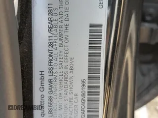 2016 Audi RS 7 Prestige z VIN WUAW2AFC4GN901965, wystawiony jako Copart lot #70838624 z przebiegiem Nie podano mil oraz Szkoda całkowita • Salvage title. Historia ofert i sprzedaży dostępna na DreamBid. Obrazek 12.