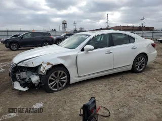 2014 Lexus LS 460 with VIN JTHCL5EF4E5021098, listed as a Copart auction lot 41411565 with 134,513 mi miles and Salvage Title. Bid and sale history available at DreamBid. Image 1.